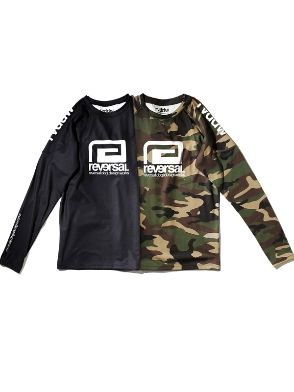 REVERSAL リバーサル レオパード ラグジュアリーTシャツ 長袖 M リバーサル) reversal LEOPARD BIG MARK DRY LONG SLEEVE (LS