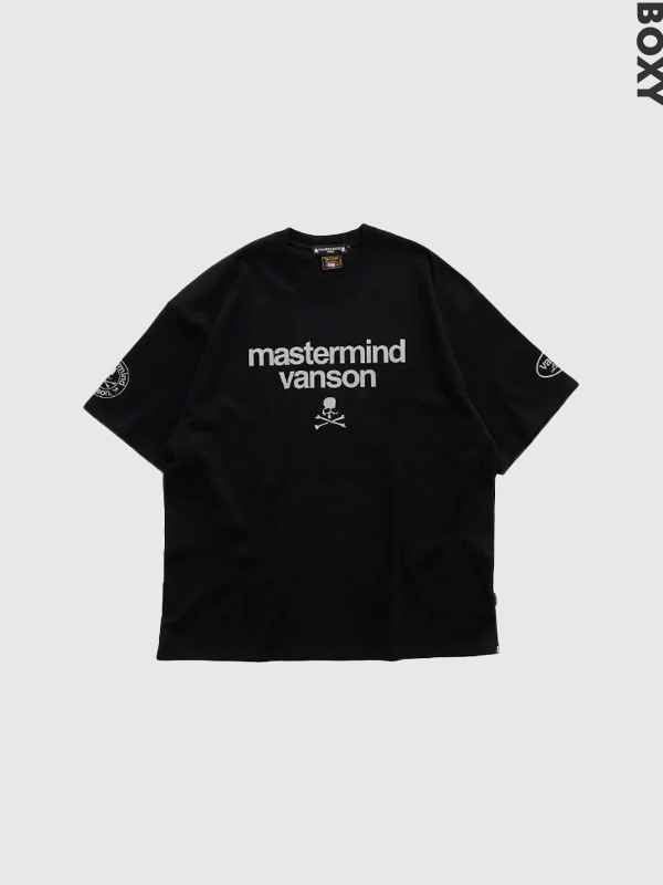 VANSON × MASTERMIND WORLD BOXY BONE S/S TEE マスターマインド