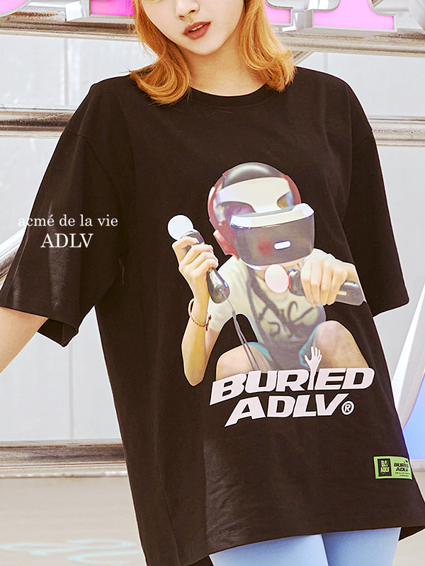 ACME',DE,LA,VIE,ADLV,アクメドラビ,Tシャツ,レディース,メンズ,ユニセックス,半袖,綿100%,BURIDE,ALIVE,BA,×,ADLV,GAMER,VR-GAMER-SS-B