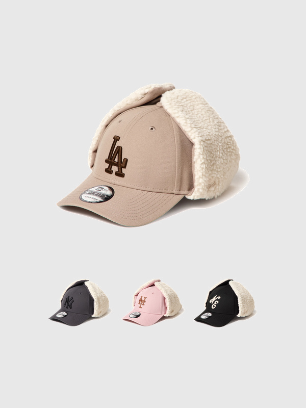 NEW,ERA,ニューエラ,キャップ,9FORTY,Dog,Ear,帽子,ドッグイヤー,ボア,防寒,NY,LA,ニューヨーク,ロサンゼルス,ロゴ,15137028,29,30,31