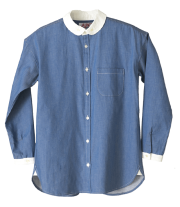 襟白レインビーズシャツ (Two‐tone Rainbeads shirts)