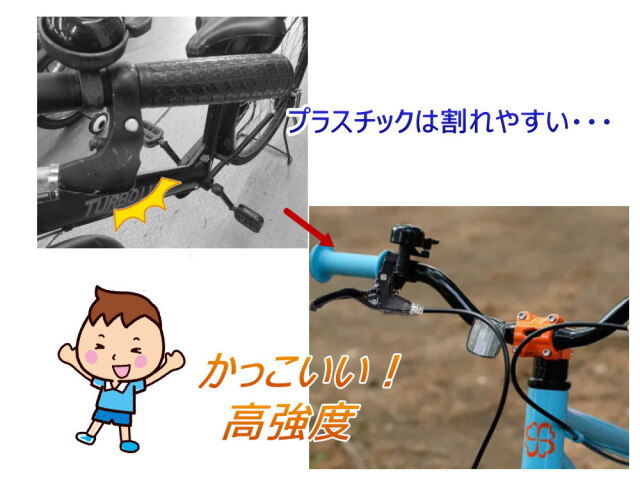 自転車用 アルミ製 ブレーキレバー 左右セット 22mm 破損 交換