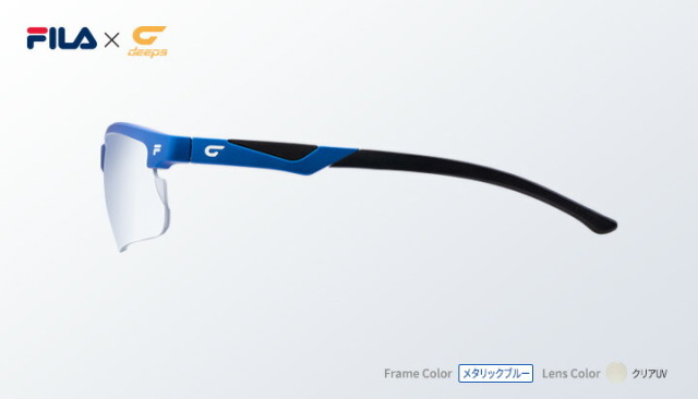 度付きスポーツサングラス deeps FILA オールスポーツ 偏光レンズ UV