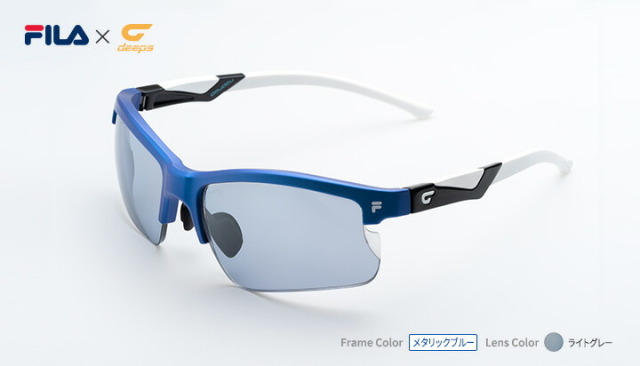 度付きスポーツサングラス deeps FILA オールスポーツ 偏光レンズ UV