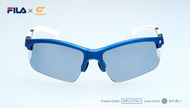 度付きスポーツサングラス deeps FILA オールスポーツ 偏光レンズ UV