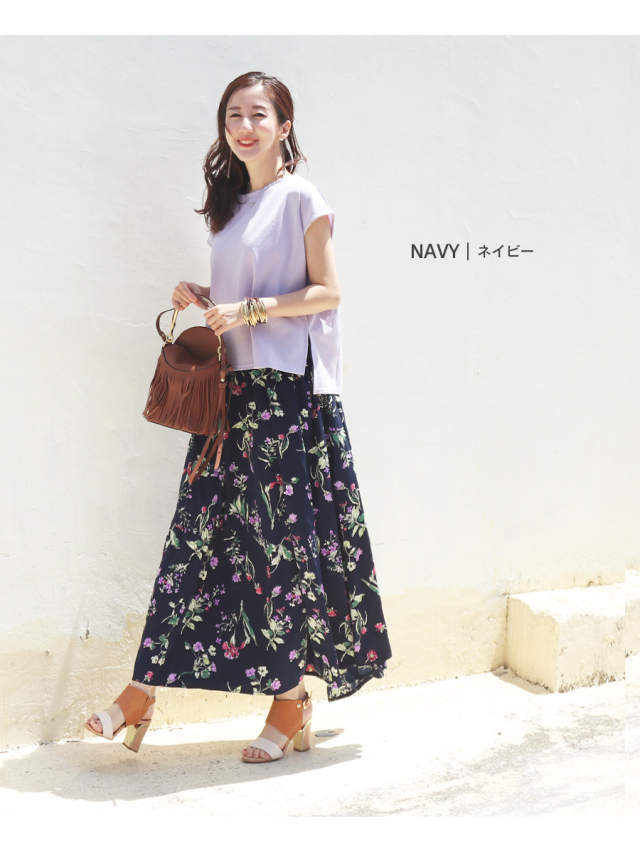 アルマ・フラワー柄フレアースカート｜【公式】AVERY