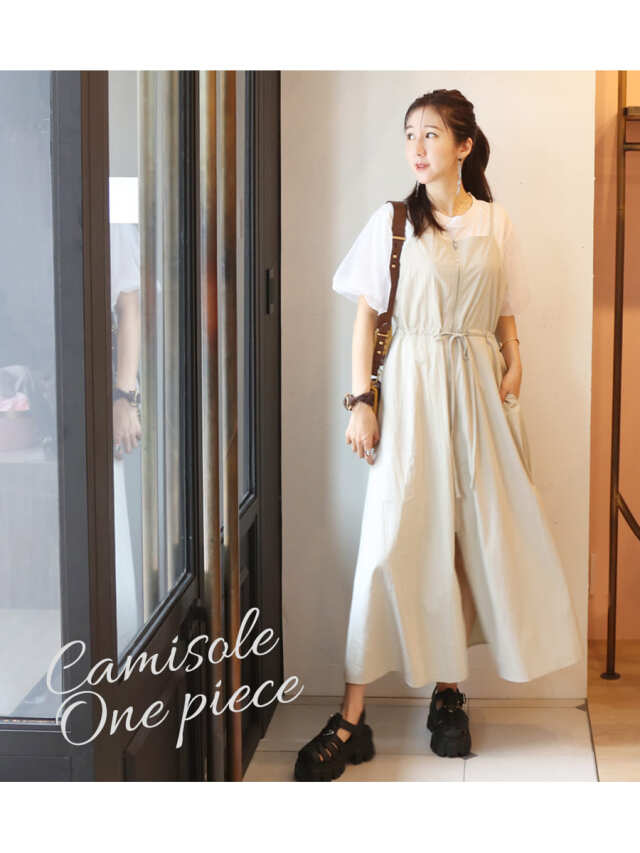 ウエストリボンジップキャミワンピース｜【公式】AVERYオフィシャルストア