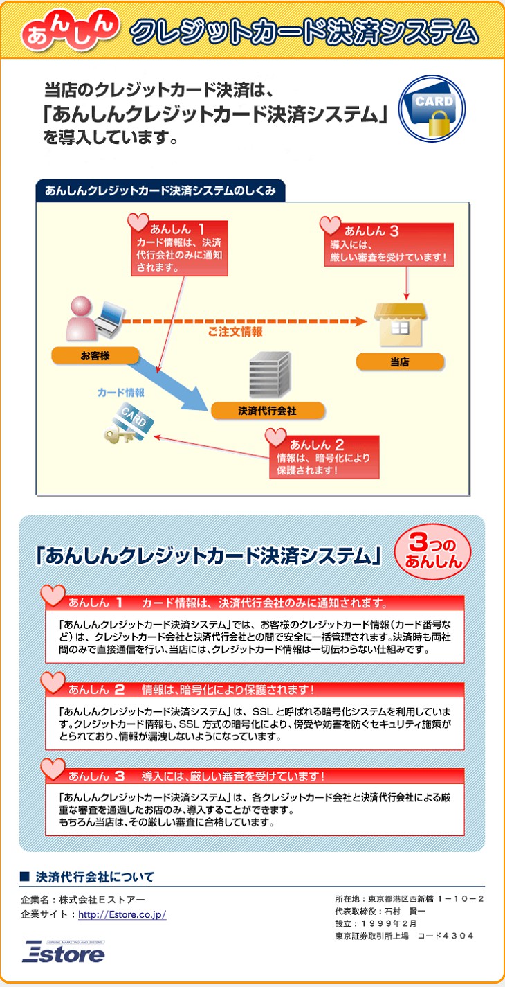 あんしんクレジット決済システム