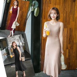 ファッションショップaya ノースリーブ ニットワンピース ファッションショップaya ノースリーブ ニットワンピース