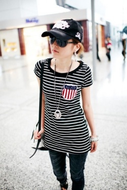 ロングボーダーTシャツ