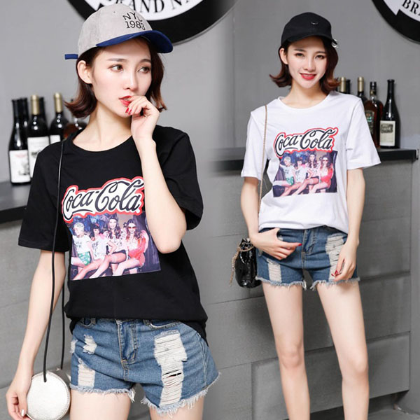 ガーリー・プリント・Ｔシャツ