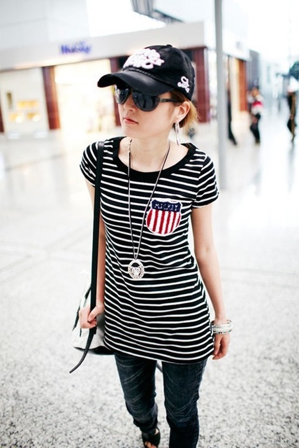 ロングボーダーTシャツ