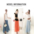 シンプル・マキシ丈スカート