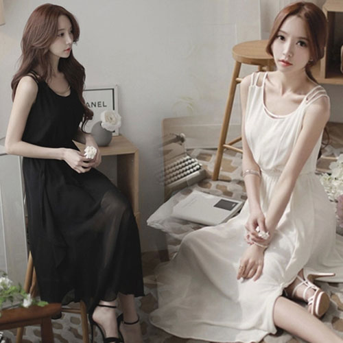 ３ラインホルダー・シースルー・チュールワンピース