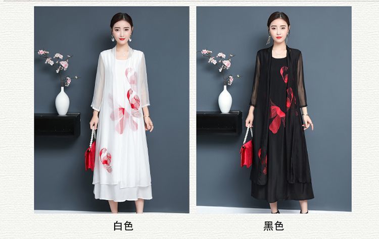 花柄シースルー・ワンピース