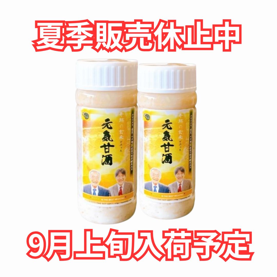 奇跡の玄米でつくった食べる元気甘酒（250g）2本セット
