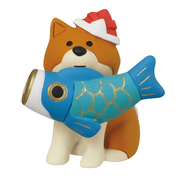 コンコンブル　鯉好きわんこ