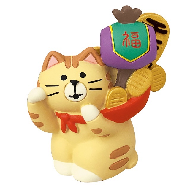 コンコンブル　縁起かつぎ招き猫　金運