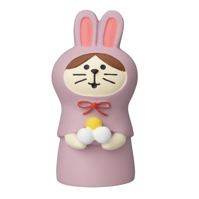 コンコンブル　ねこずきん　お月見うさぎ紫