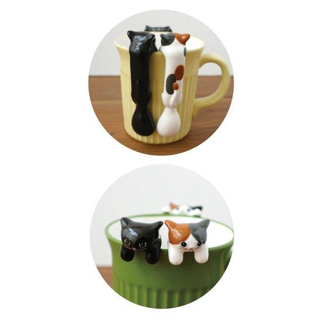 銅の長いスプーン２