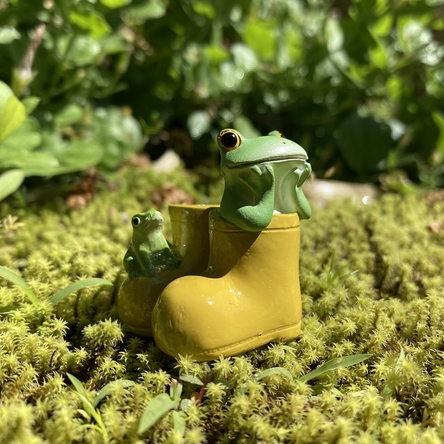 Copeau（コポー）黄色の長靴とカエル