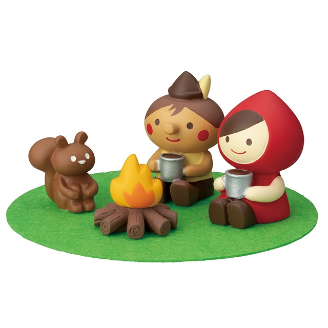 オトギッコ　赤ずきんマスコットセット　焚き火