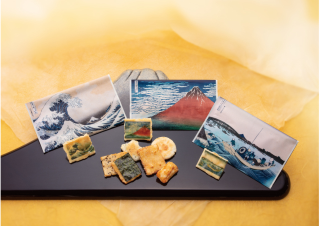 冨嶽三十六景 撰 北斎一福巾着袋 浪裏/東あられ本鋪【公式通販】