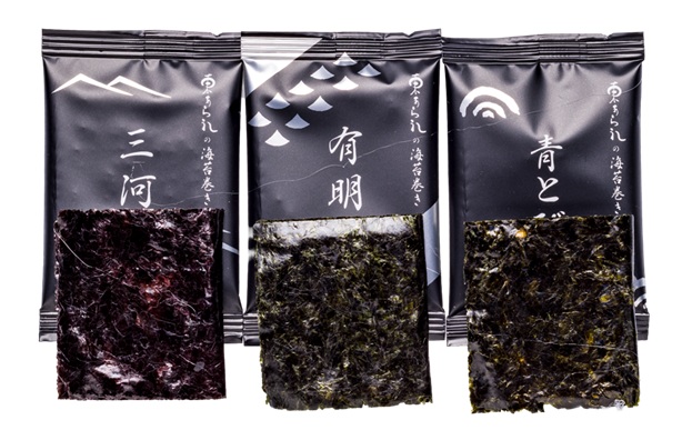 東あられの海苔巻き
