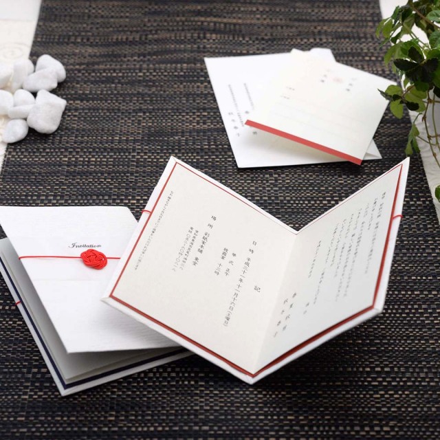 フリーメーソン 手紙 招待状 メディア掲載【5部から◎】結婚式 招待状 - Cotton - Brown 招待