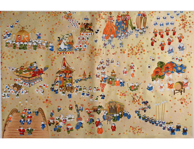 友禅紙総柄17・金