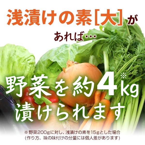 送料無料 浅漬けの素［大］のお得なまとめ買いセット！1袋580.5円と