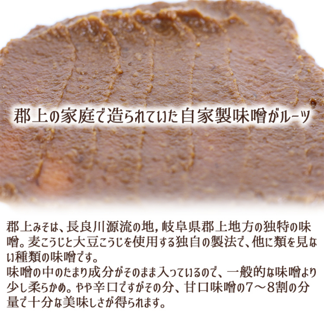 大坪醤油製造 奥美濃名産 郡上みそ(500g) ｜あずさ屋