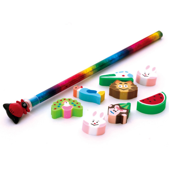 送料360円～】さるぼぼ えんぴつ＆消しゴム 鉛筆｜あずさ屋