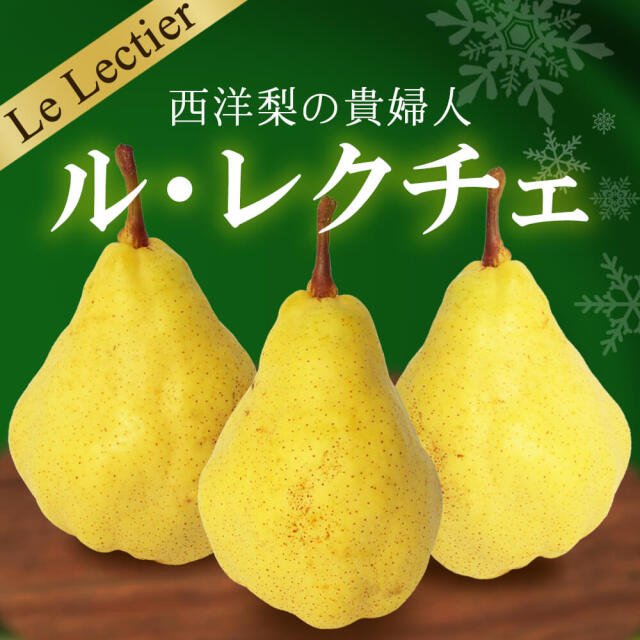 【送料込み】洋ナシの女王ル・レクチェ&quot;秀&quot;みなみ信州まつかわ町産地直送4kg9 S282 洋梨 ル・レクチェ 約4kg(7～12玉) 11月中旬～下旬発送