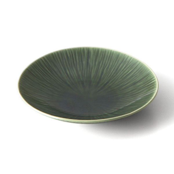 クリース16?pプレート(織部)