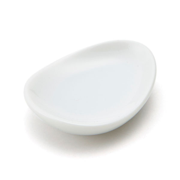 オシドリたまご箸置　白磁