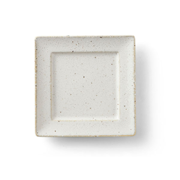 cadre 角15?pプレート　白窯変釉