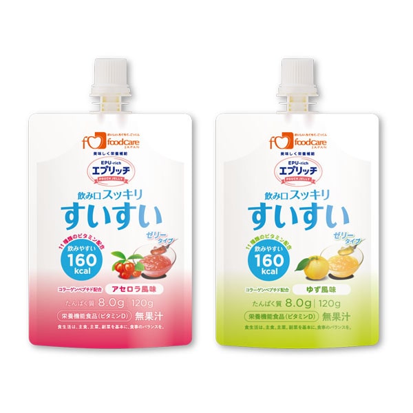 エプリッチすいすいパウチゼリー2種セット-介護食の通販-ビースタイル本店