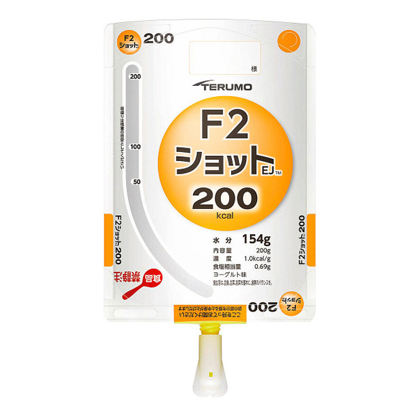 F2ショット200 200ml×24本　2箱 F2ショット EJ容器 200kcal 200g×24-胃ろう用半固形流動食