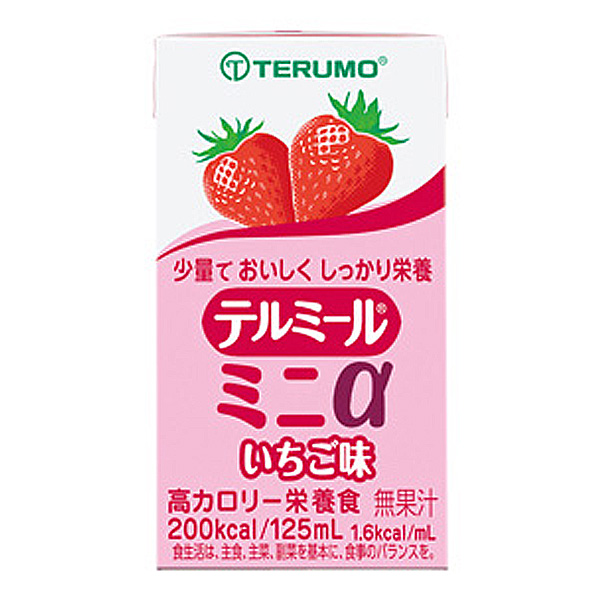 テルミールミニα いちご味 125mL×24本-濃厚流動食の通販-ビースタイル