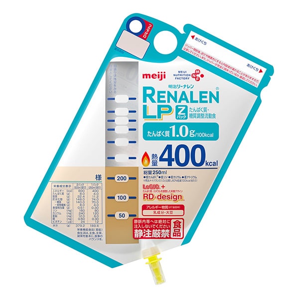 RENALEN(リーナレン)LP Zパック 400kcal　250ml×12袋 リーナレンLP Zパック400kcal 250ml-濃厚流動食