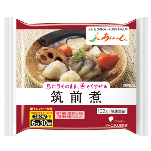 【冷凍介護食】摂食回復支援食あいーと 筑前煮　102g