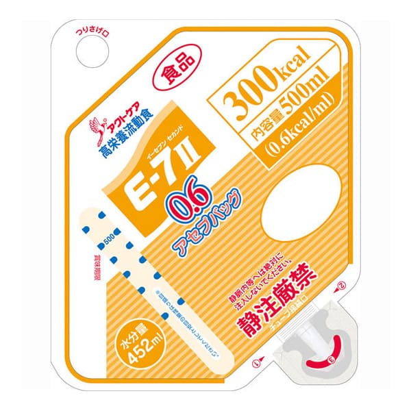 E-7?U0.6（イーセブンセカンド）アセプバッグ 300kcal　500ml×16個