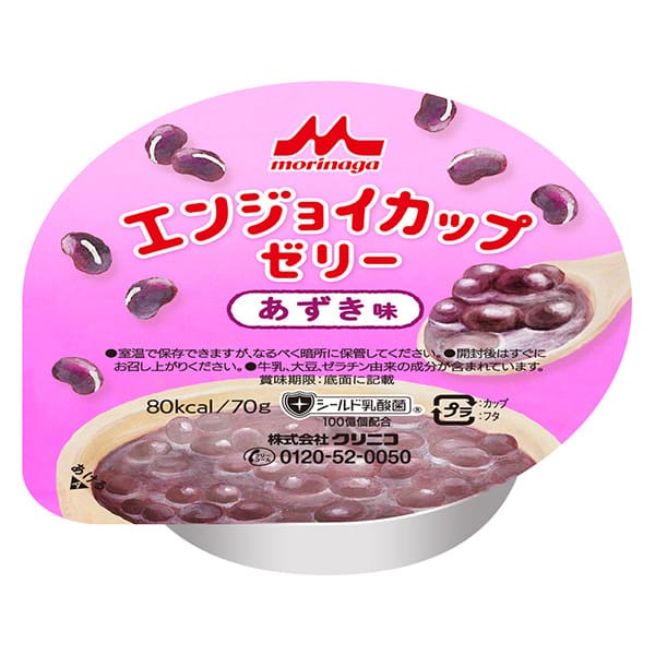 エンジョイカップゼリー あずき味　70g×24個