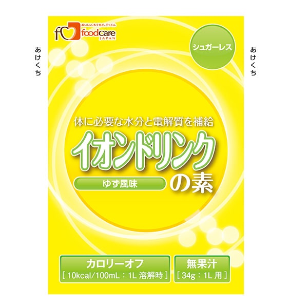 イオンドリンクの素 シュガーレス ゆず風味 34g（1Ｌ用）