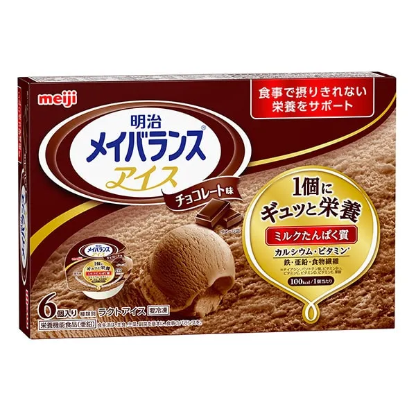 明治メイバランスアイス チョコレート味 80ml×6個 -栄養補助食品-ビー