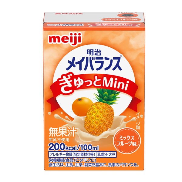 明治ﾒｲﾊﾞﾗﾝｽぎゅっとMini ﾐｯｸｽﾌﾙｰﾂ味 100ml×24本