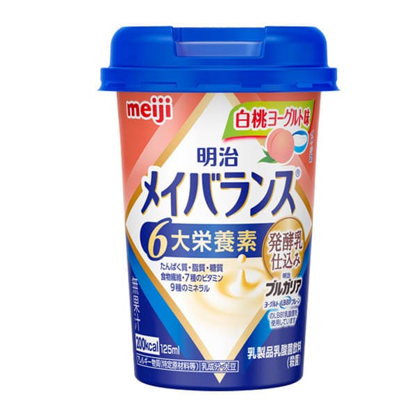 メイバランスMiniカップ　白桃ヨーグルト味　125ml×24本