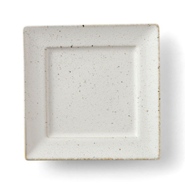 cadre 角18?pプレート　白窯変釉