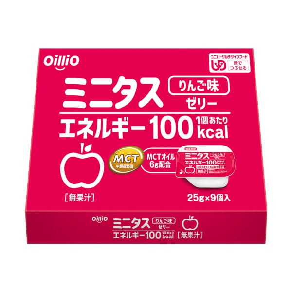 ミニタス エネルギーゼリー りんご味 25g×9個-高カロリー-ビー